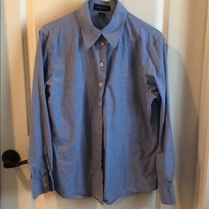 Chambray blue buttoned down shirt